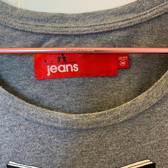 Grey Long Sleeve Cartoon Shirt - Picture 3 of 5